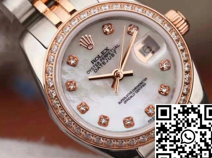 Rolex Enamel Two 28MM Lady Bracelet Dial Datejust Tone 0519